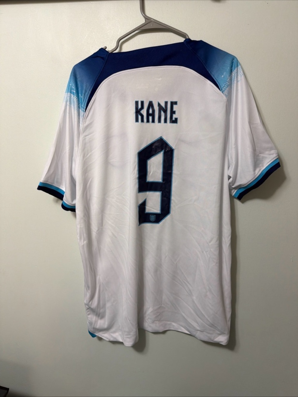 Harry Kane #9 White England Soccer Jersey 3XL NWT Nike dri-fit